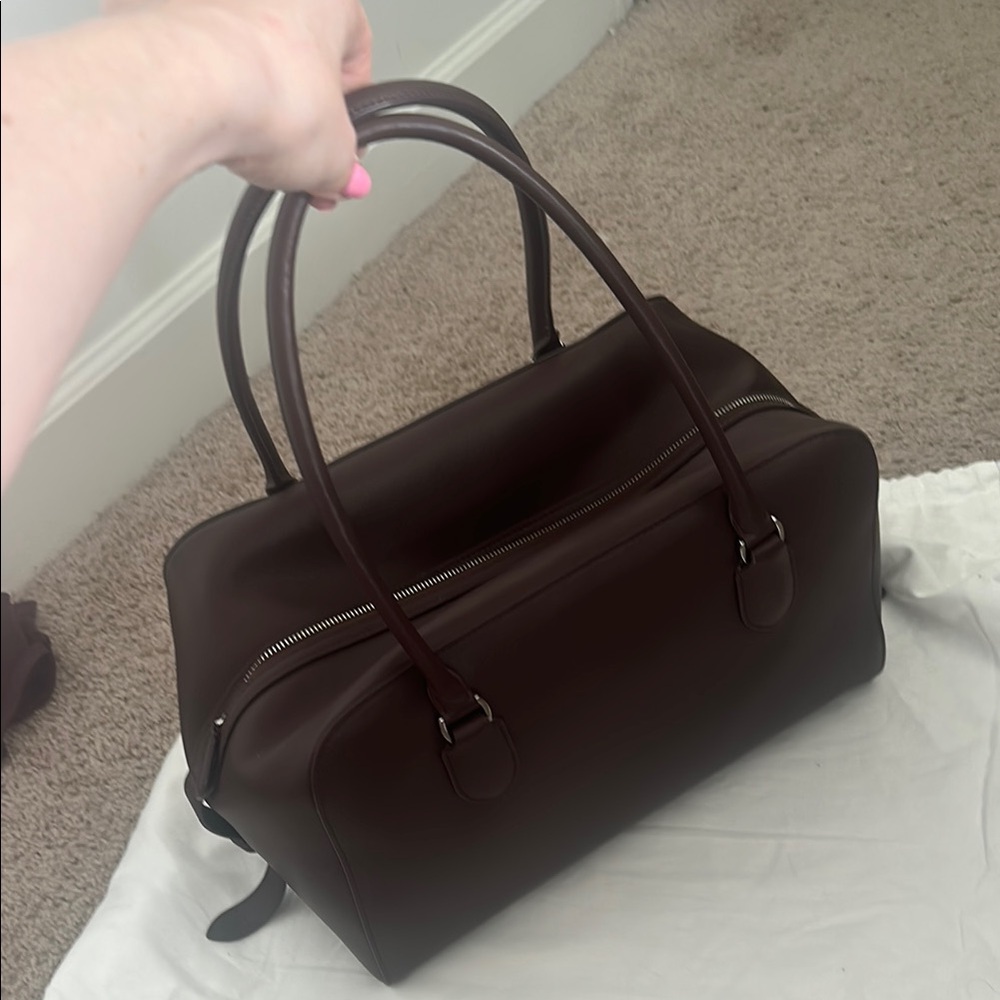 The Row Brown Leather Satchel Bag - Picture 2 of 8
